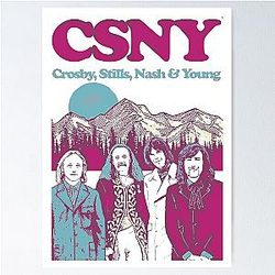 Crosby, Stills, Nash & Young Poster