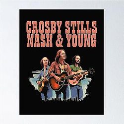 Crosby Stills Nash & Young  Poster