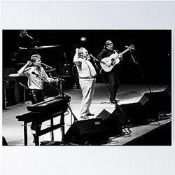 Crosby, Stills and Nash - BW Photograph Poster