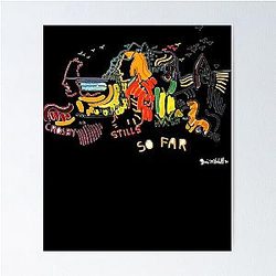People Call Me Animals Crosby Stills Nash Young Retro Vintage Poster
