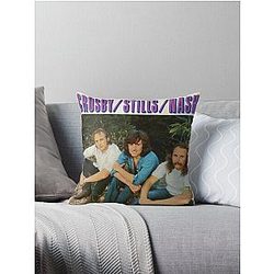 Crosby, Stills, and Nash Throw Pillow