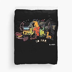People Call Me Animals Crosby Stills Nash Young Retro Vintage Duvet Cover