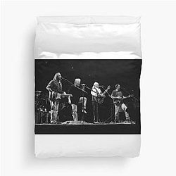 Crosby, Stills and Nash - BW Photograph Duvet Cover