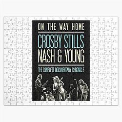 Day Gift For Crosby Stills Nash And Young Music Band Vintage Photograp Jigsaw Puzzle