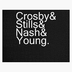 Funny Gift For Crosby Stills Nash And Young Vintage Photograp Jigsaw Puzzle