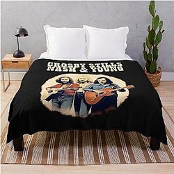 Crosby Stills Nash & Young  Throw Blanket