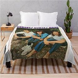 Crosby, Stills, and Nash Throw Blanket