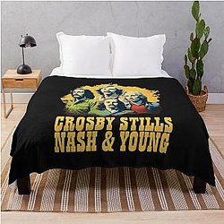 Crosby Stills Nash & Young  Throw Blanket