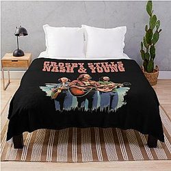 Crosby Stills Nash & Young  Throw Blanket