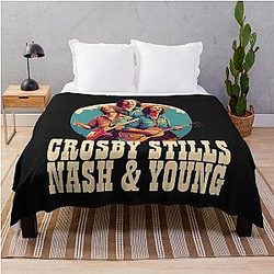 Crosby Stills Nash & Young  Throw Blanket