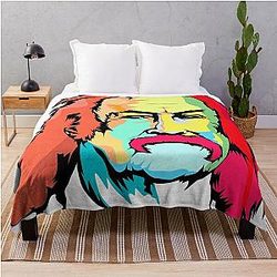 David Crosby by Van Roland (Color) Throw Blanket