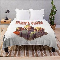 Crosby Stills Nash & Young  Throw Blanket