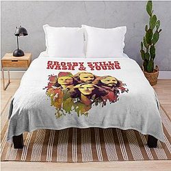 Crosby Stills Nash & Young  Throw Blanket