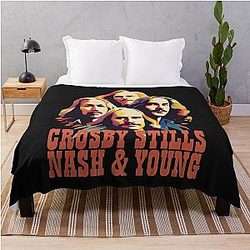 Crosby Stills Nash & Young  Throw Blanket