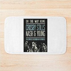 Day Gift For Crosby Stills Nash And Young Music Band Vintage Photograp Bath Mat