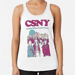 Crosby, Stills, Nash & Young Racerback Tank Top