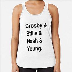 Crosby, Stills, Nash & Young - Band T-Shirt Racerback Tank Top