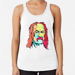David Crosby by Van Roland (Color) Racerback Tank Top