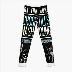 Day Gift For Crosby Stills Nash And Young Music Band Vintage Photograp Leggings