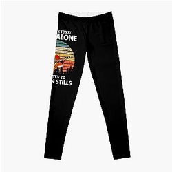 Sometimes I Need To Be Alone And Listen To Stills Vintage Leggings