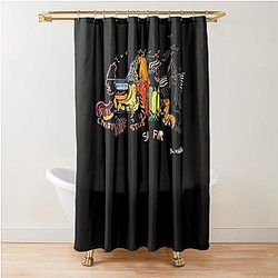 People Call Me Animals Crosby Stills Nash Young Retro Vintage Shower Curtain
