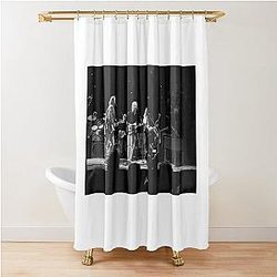 Crosby, Stills and Nash - BW Photograph Shower Curtain