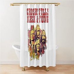 Crosby Stills Nash & Young  Shower Curtain