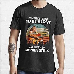 Sometimes I Need To Be Alone And Listen To Stills Vintage Essential T-Shirt