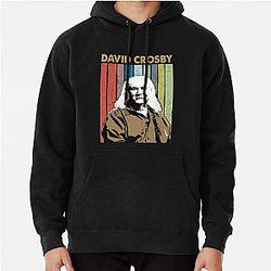 David Crosby American Rock Singer Art Pullover Hoodie