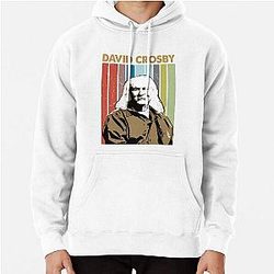 David Crosby American Rock Singer Art Pullover Hoodie