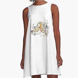 Crosby Stills Nash and Young A-Line Dress