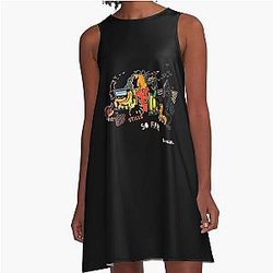 People Call Me Animals Crosby Stills Nash Young Retro Vintage A-Line Dress