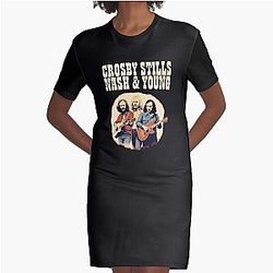 Crosby Stills Nash & Young  Graphic T-Shirt Dress