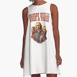 Crosby Stills Nash & Young  A-Line Dress