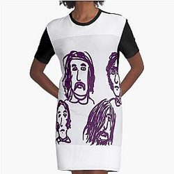 CSNY Crosby, Stills, Nash & Young DRAWING DAY  Graphic T-Shirt Dress