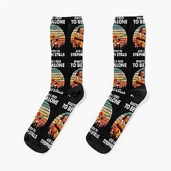 Sometimes I Need To Be Alone And Listen To Stills Vintage Socks