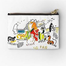 Crosby stills nash and young so far Zipper Pouch