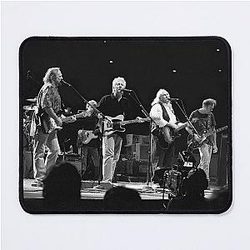 Crosby, Stills and Nash - BW Photograph Mouse Pad