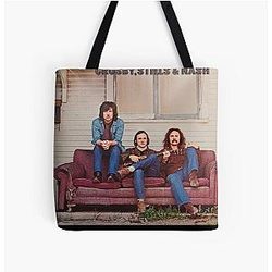 Crosby, Stills & Nash - Crosby, Stills & Nash (1969) All Over Print Tote Bag