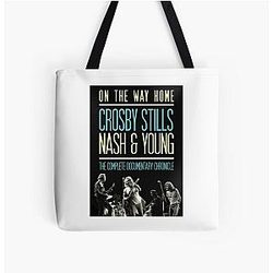 Day Gift For Crosby Stills Nash And Young Music Band Vintage Photograp All Over Print Tote Bag