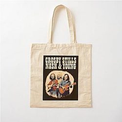 Crosby Stills Nash & Young  Cotton Tote Bag
