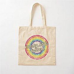 Crosby Stills Nash T-ShirtCrosby , Stills & Nash - Retro Rainbow Faded-Style Cotton Tote Bag