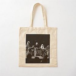 Crosby, Stills and Nash - BW Photograph Cotton Tote Bag