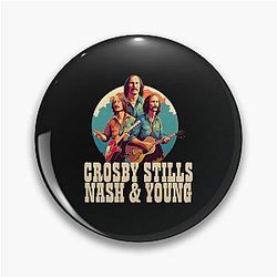 Crosby Stills Nash & Young  Pin