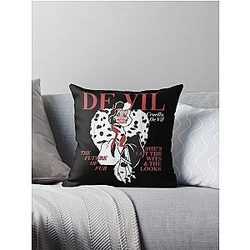 빌라인 Cruella 잡지 덮개 던지기 베개