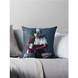 개로 Cruella De Vil Throw 베개