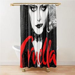 Hier ist der gereinigte Titel:

Spaß Cruella Vintage Dusche Vorhang