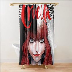 Cruella de Vilシャワーカーテン