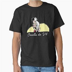 Cruella De Vil Retro Cruella Deville Villains Classic T-Shirt