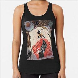 Cruella De Vil Art Design Racerback Tank Top